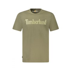 Timberland Tricou TFO SS Linear Tea barbati, cu imprimeu, Regular fit, Verde inchis, S