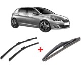 Cumpara ieftin Set 3 stergatoare PEUGEOT 308 II (LB_, LP_, LW_, LH_, L3_) 2013-2021, pentru parbriz si luneta, Bosch Twin
