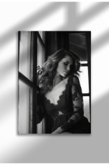 rebel_14|Vintage Photography Poster, Feminist Street Style, Black &amp; White Canvas, Rebel Muse 2025 | A4 (21 x 29.7 cm) - rebel_14