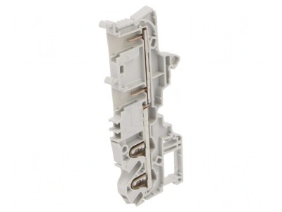 Conector &amp;Icirc;mbinare Șine 0,2-2,5mm&amp;sup2; 4 Borne Gri SNK foto