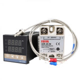 Controler TEMPERATURA termostat digital 220V 300 400 grade releu 40A REX C100