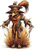 Cumpara ieftin Sticker decorativ, Halloween, Maro, 86 cm, 1308STK-3