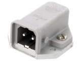 Conector dreptunghiular ST soclu tată 2 pini IP54