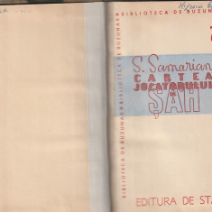 S. SAMARIAN - CARTEA JUCATORULUI DE SAH ( 1946 RELEGATA )