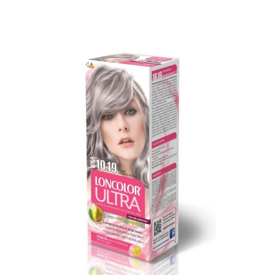 Vopsea de Par Permanenta LONCOLOR Ultra 10.19, 100 ml, Blond Argintiu Intens, Vopsea de Par LONCOLOR, Vopsea de Par Blond Argintiu Intens, Vopsea Nuan foto