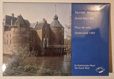 Set Monede Olanda Netherlands 1997, 6 monede si un jeton foto