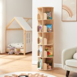 Biblioteca rotativa pentru copii Chasek 157x44 cm, lemn de pin natur