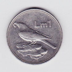 Moneda Malta 1 Lira 1986 - KM#82 XF