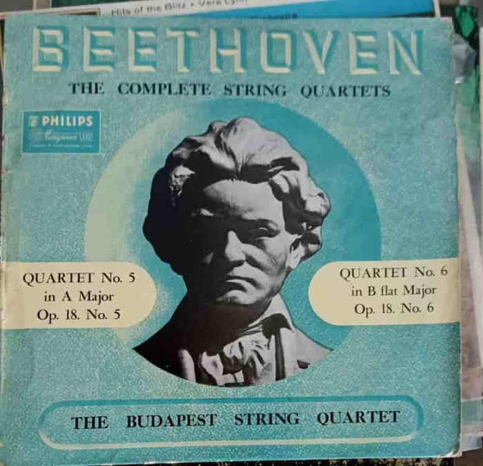 Disc vinil, LP. Quartet No. 5 In A Major Op. 18. No. 5. Quartet No. 6 In B Flat Major Op. 18. No. 6-Beethov-252003