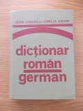 DICTIONAR ROMAN GERMAN-J SILVESCU-E SAVIN-CARTONAT-R1C
