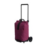 Carucior Cumparaturi Gimi Sprinter Burgundy, 40L+10L, 30kg, Impermeabil, Maner Ajustabil, Cadru Pliabil