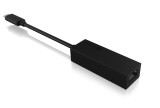 ADAPTOR RETEA Icy Box USB 3.0 Type-C la Interfata Ethernet Gigabit RJ-45, plastic, negru, &quot;IB-LAN100-C3&quot;