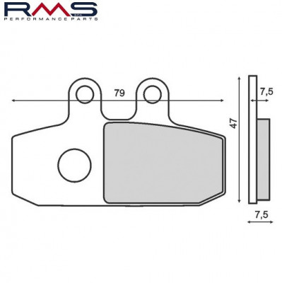 Set placute frana &amp;ndash; Aprilia Atlantic 500cc (etrier dreapta) foto