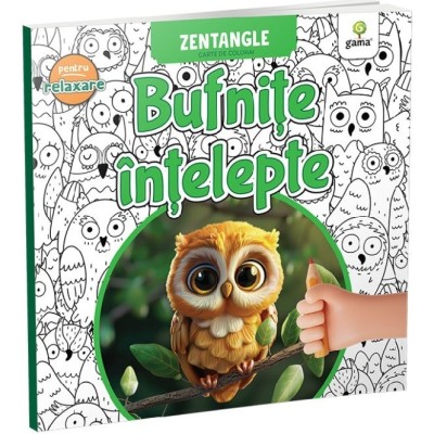 Bufnite Intelepte. Carte De Colorat foto