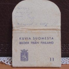 FINLANDA - ALBUM 10 VEDERI DE CLADIRI MONUMENT DIN TARA - 1953 - CU DEDICATIE -