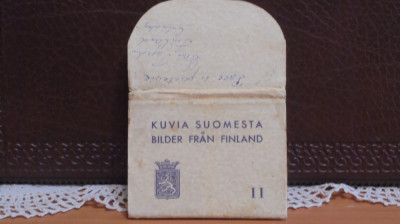 FINLANDA - ALBUM 10 VEDERI DE CLADIRI MONUMENT DIN TARA - 1953 - CU DEDICATIE - foto