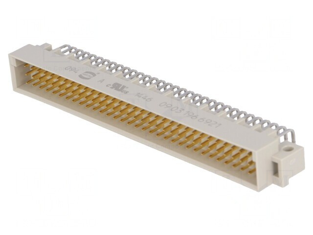 Conector DIN 41612 Tip C Tată 96 PIN 90&deg; THT