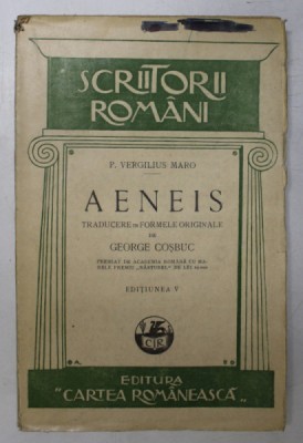 AENEIS de P. VERGILIUS MARO , ED. a - V - a , MIC DEFECT LA O PAGINA DIN CUPRINS foto