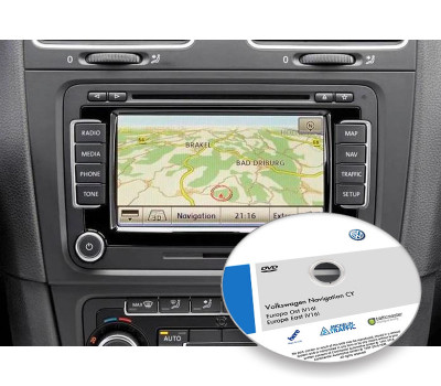 DVD harta navigatie Volkswagen RNS 510 Europa Est + Software limba Romana foto