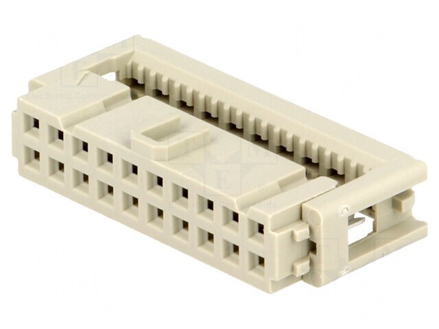 Mufă IDC Mamă 20-Pin pentru Cablu-Bandă 1,27mm