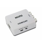 Convertor HDMI la AV (RCA)-Culoare Alb