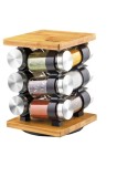 Set recipiente pentru condimente Lamart, 12 piese, suport din bambus