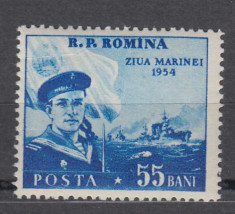 ROMANIA 1954 LP 367 ZIUA MARINEI MNH foto