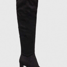 Steve Madden cizme Somerville femei, culoarea negru, cu toc drept, SM19000041