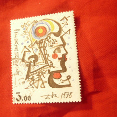 Timbru Franta 1979 Pictura Salvador Dali , stampilat