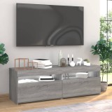 Gossi comode tv cu lumini led, 2 buc., gri sonoma, 60x35x40 cm