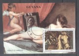 Guyana 1990 Painting perf sheet used L.080, Stampilat