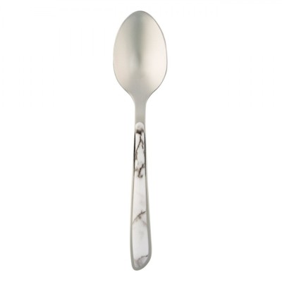 Linguriță Inox, Model Marble, M&amp;acirc;ner Detaliu Marmură, 14cm foto