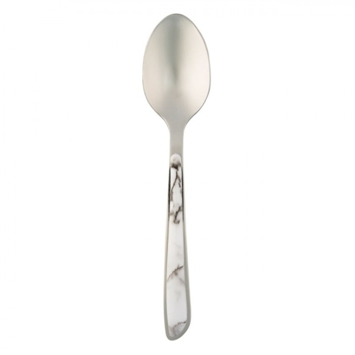 Linguriță Inox, Model Marble, M&acirc;ner Detaliu Marmură, 14cm