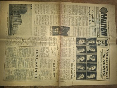 ZIARUL &amp;#039;&amp;#039;MUNCA&amp;#039;&amp;#039;, 14 AUGUST 1963 foto