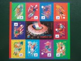 1998-Franta-C.M.fotbal-colita bloc-MNH, Nestampilat