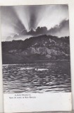 Bnk cp Slanic Prahova - Apus de soare in Baia Baciului - uzata, Circulata, Printata