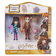 Set 2 Figurine Spin Master Harry Potter Wizarding World Magica Minis Cho si George foto