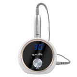 Freza Unghii Profesionala LUXORISE GlamPrecision PRO 30000 RPM, LCD, Pedala, Mandrina, Alb