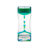 Clepsidra din plastic transparenta cu lichid colorat verde-albastru, General