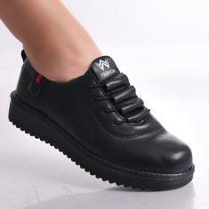 Pantofi dama casual Negri din Piele Ecologica Drinca, 39