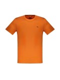 Tricou barbati, cu mini logo, Regular fit, Portocaliu, XL