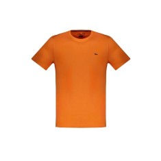 Tricou barbati, cu mini logo, Regular fit, Portocaliu, XL