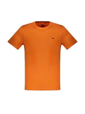 Tricou barbati, cu mini logo, Regular fit, Portocaliu, XL foto