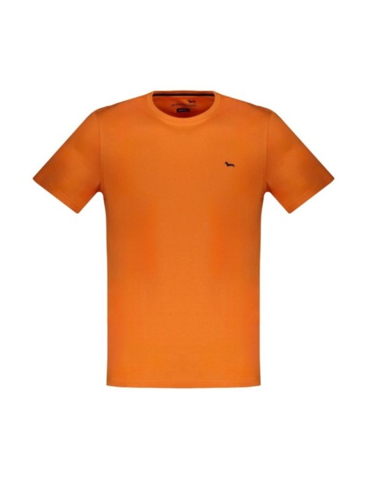 Tricou barbati, cu mini logo, Regular fit, Portocaliu, XL