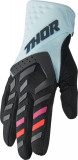 Manusi atv/cross dame Thor Spectrum, culoare negru/alb menta, marime S Cod Produs: MX_NEW 33310234PE