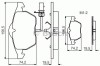Set placute frana,frana disc AUDI TT (8N3) (1998 - 2006) BOSCH 0 986 495 232