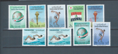 YEMEN, SPORT TOKYO - SERIE COMPLETĂ MNH foto