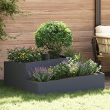 VidaXL Ghivece &amp; Plante Antracit Plastic Mare Ghiveci Metalic