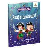 Pirati si exploratori. Ador sa colorez!, Gama