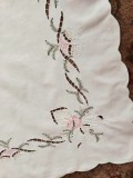 Față de masă vintage, broderie model festiv